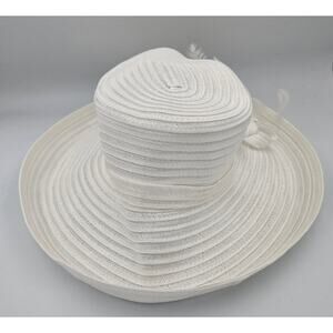 Fione Millinery Collection by August Accessories Off-White Sunhat SHAPING NEEDED